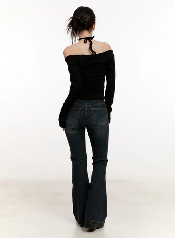 Claire Slim-Fit Flared Jeans